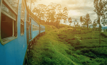 Paseo en tren panorámico por las tierras altas