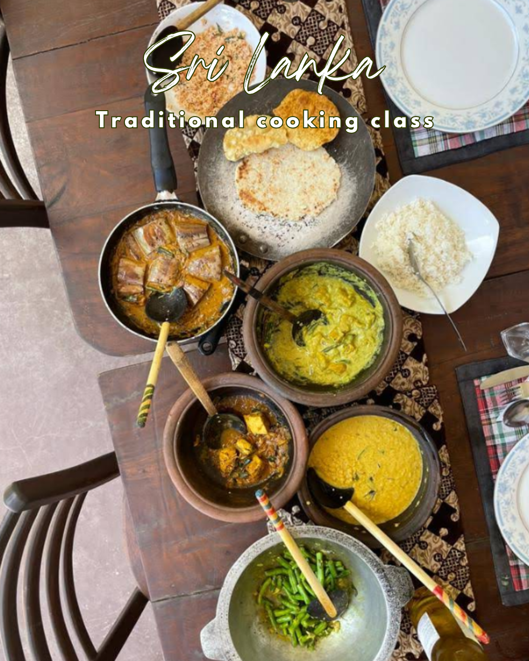 La clase de cocina tradicional de Sri Lanka