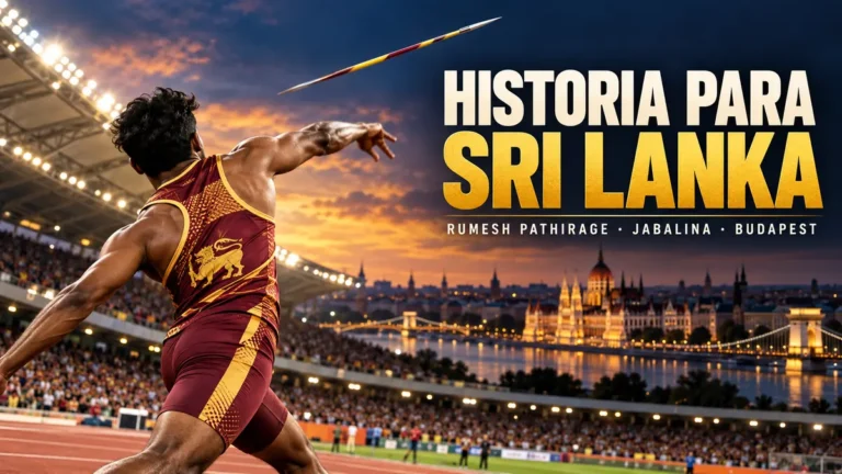 Rumesh Pathirage hace historia para Sri Lanka con su victoria en jabalina en Budapest